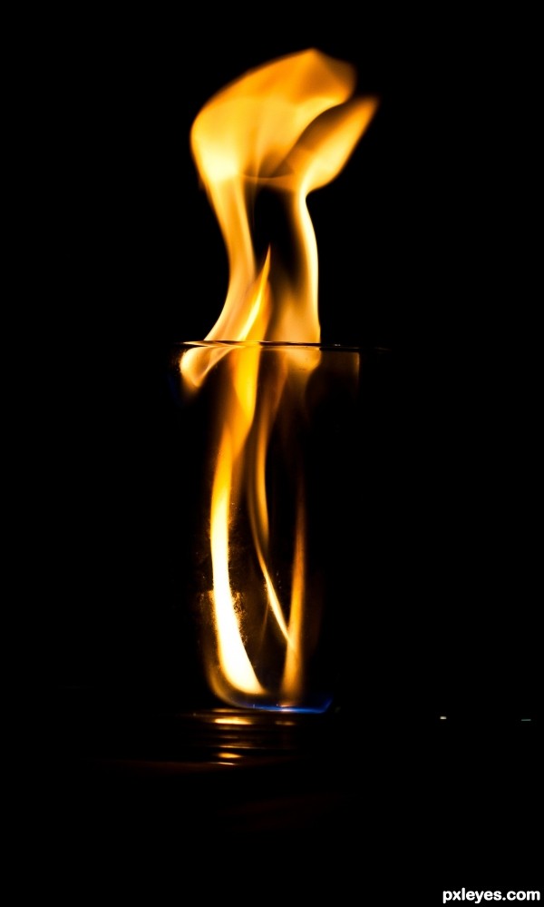 Glass of fire