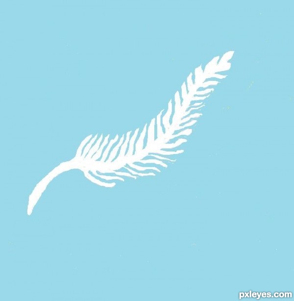 Creation of Light as a feather: Step 1