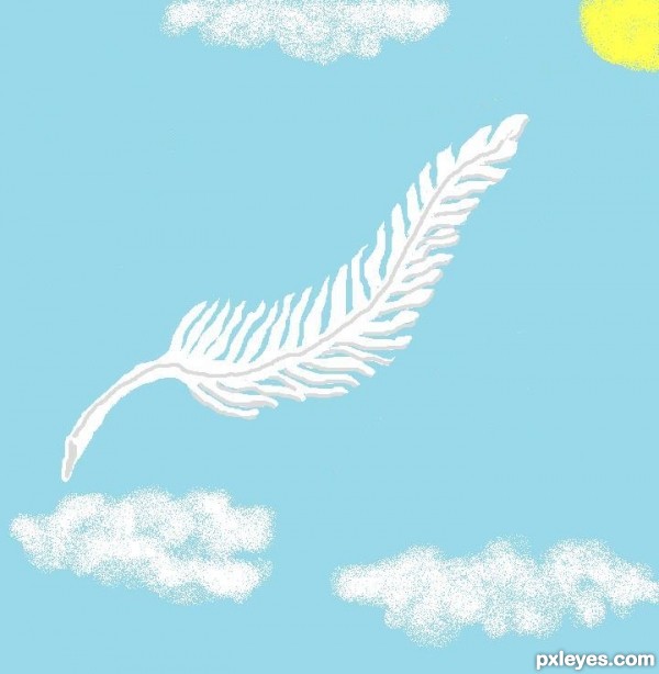 Creation of Light as a feather: Step 2