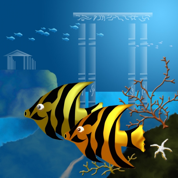 Creation of Swimming Around: Step 14