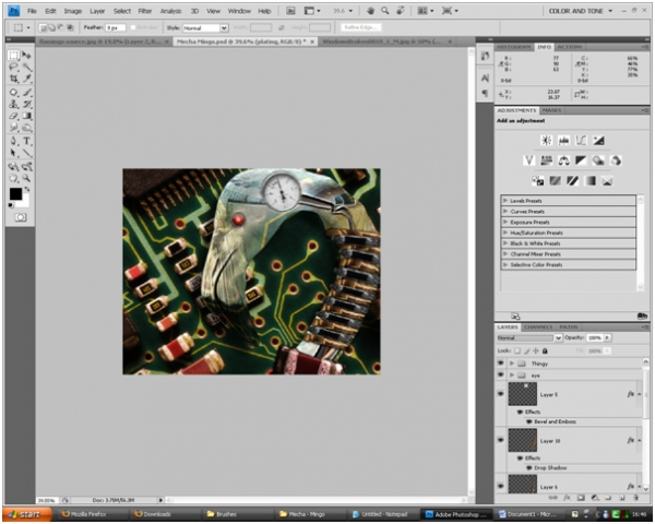 Creation of Mecha-Mingo: Step 3