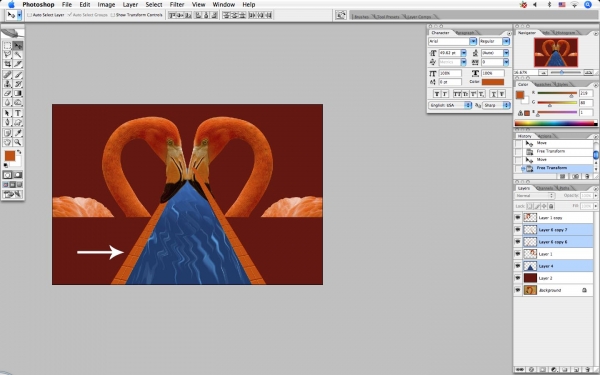 Creation of Fall in Love: Step 6