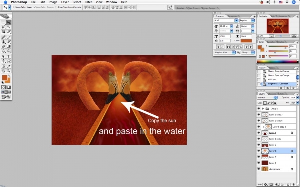 Creation of Fall in Love: Step 14