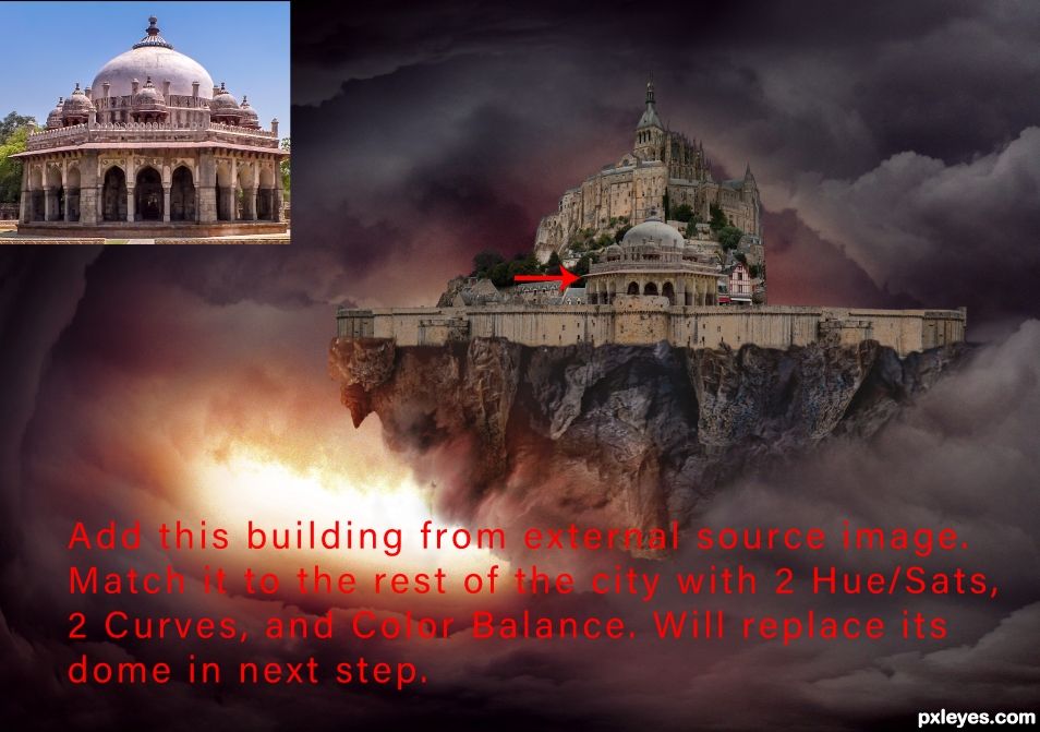 Creation of City in the Sky: Step 19