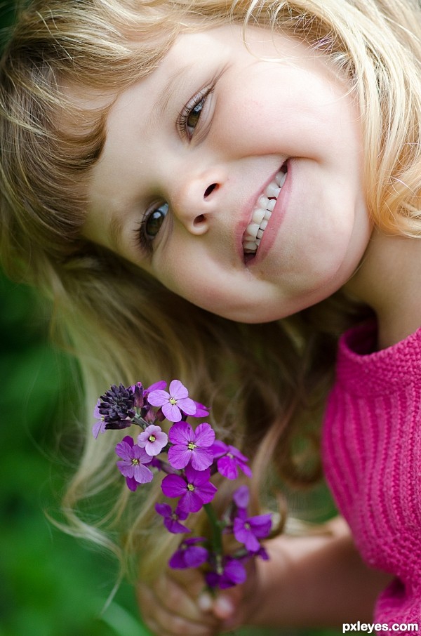 picking flowers