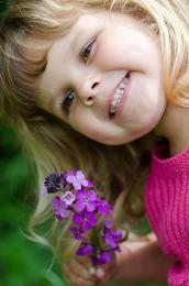 picking flowers