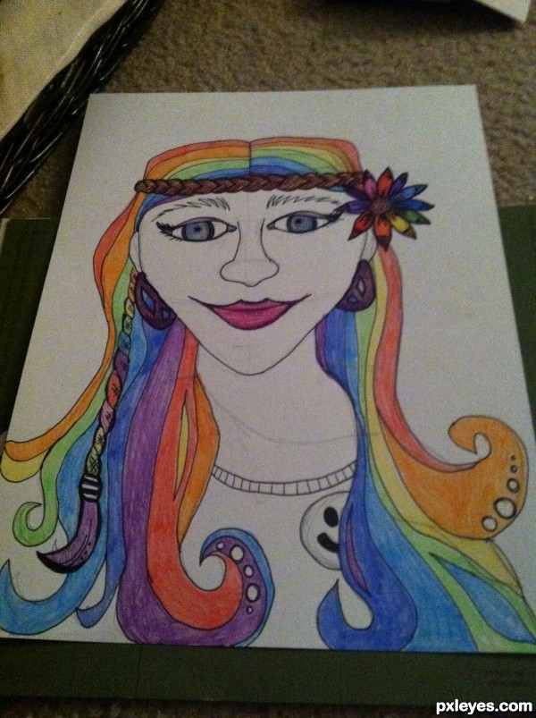 Creation of Groovy Gal: Step 4
