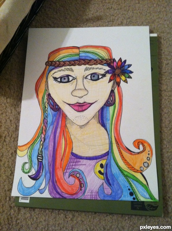 Creation of Groovy Gal: Step 6