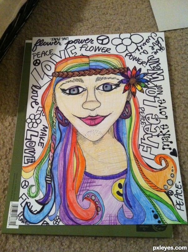 Creation of Groovy Gal: Step 7
