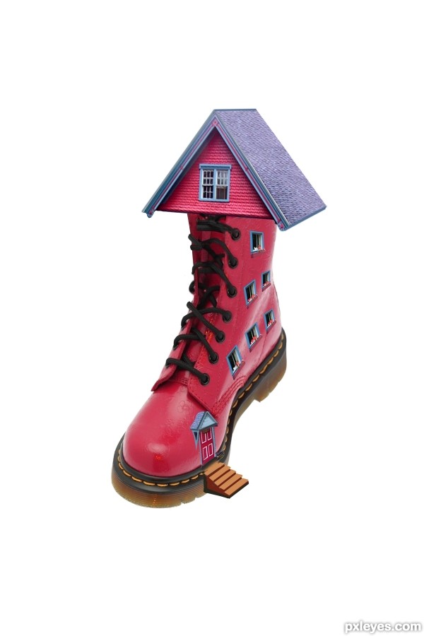 Creation of Old Woman Lived in a Shoe: Step 5