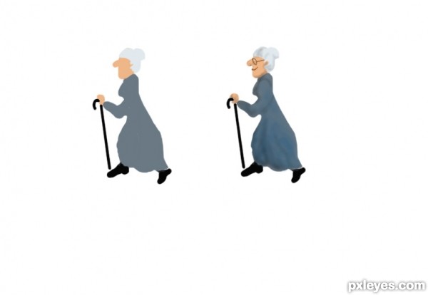 Creation of Old Woman Lived in a Shoe: Step 6