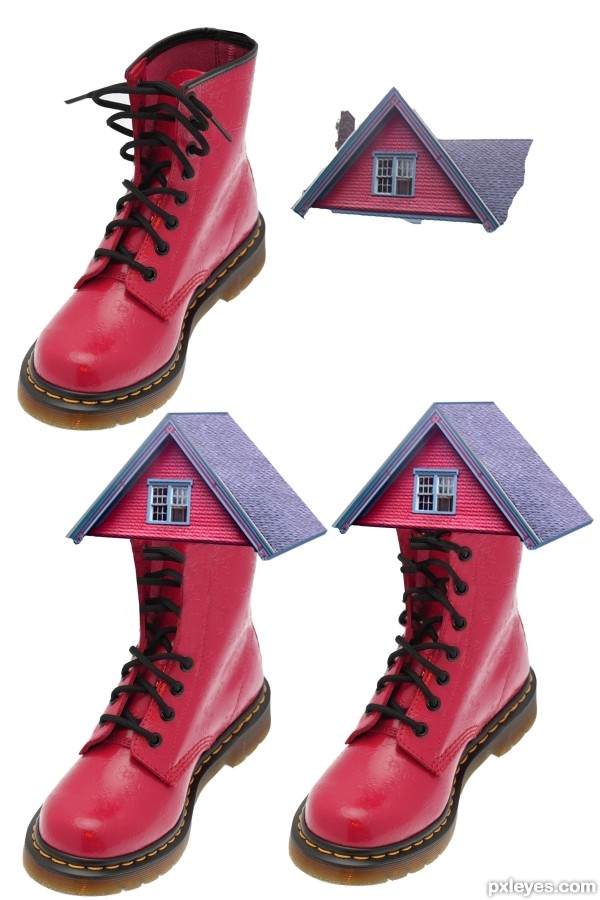 Creation of Old Woman Lived in a Shoe: Step 4