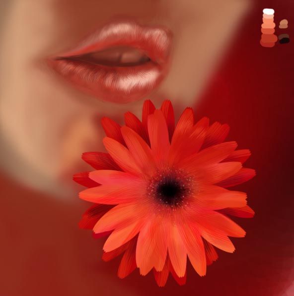 Creation of Flower&Lips: Step 7