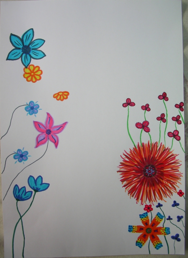 Creation of Flowers: Step 1