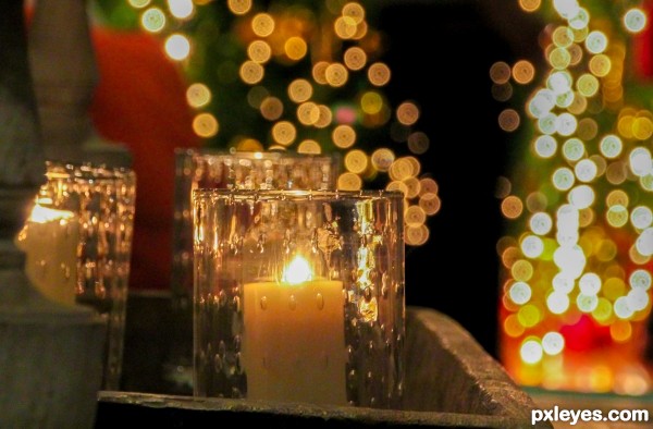 Candles & Christmas Lights