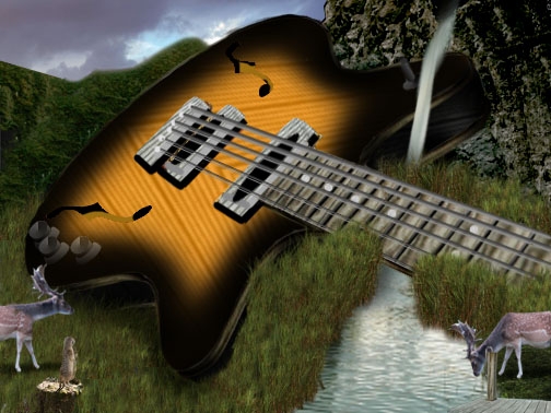Creation of giant guitar: Final Result