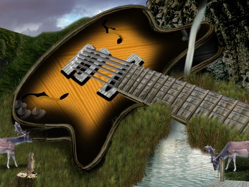 Creation of giant guitar: Step 12