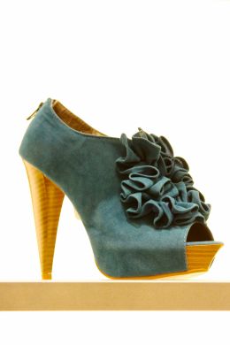 Blue Swede Shoe