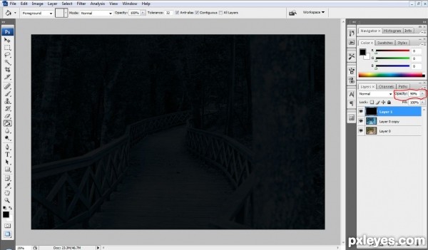 Creation of Blue: Step 4