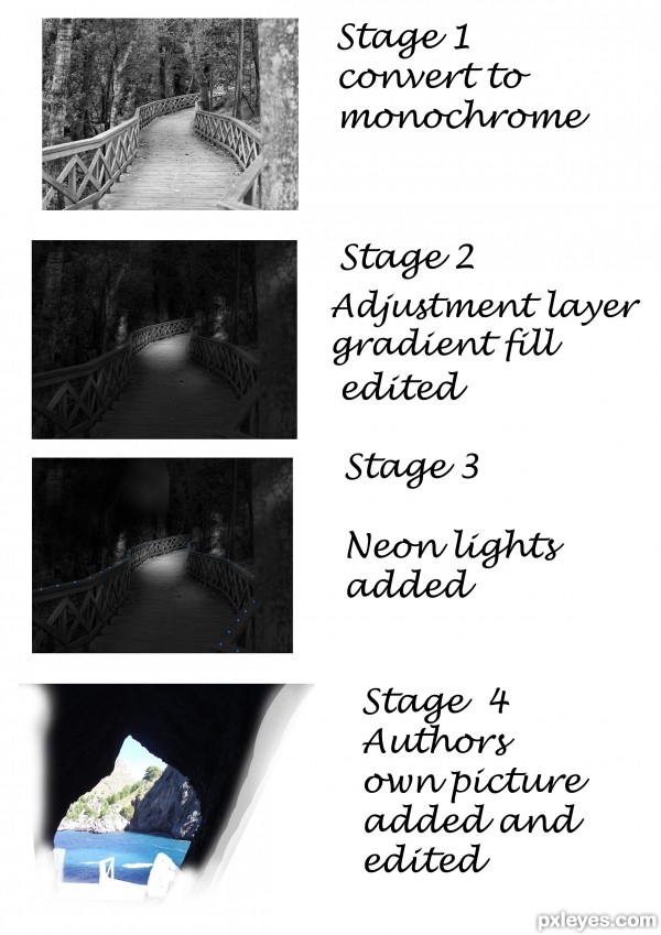 Creation of cave: Step 1