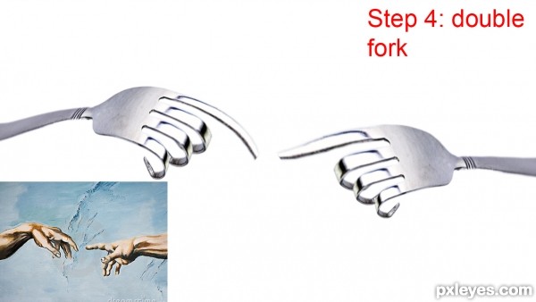 Creation of The Creation of Adam: Step 4