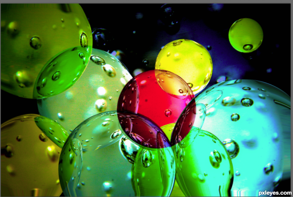 Creation of Colored Bubbles: Step 10