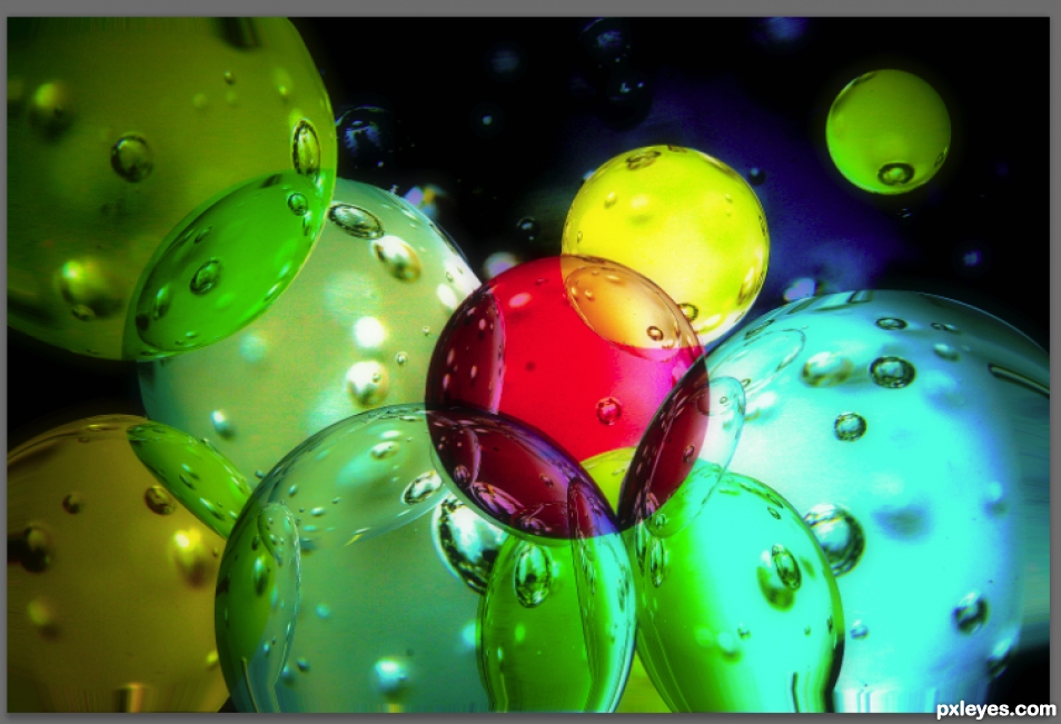 Creation of Colored Bubbles: Step 11
