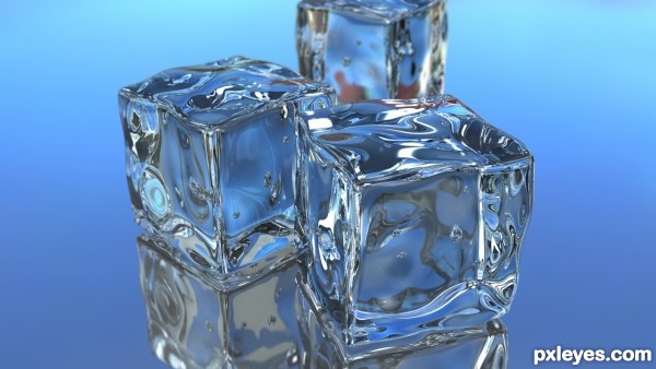 Creation of Ice cubes: Final Result