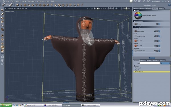 Creation of Charon on his way to Hades: Step 2