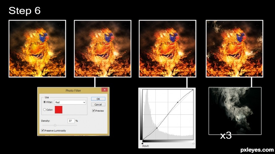 Creation of Flame On!: Step 6