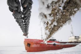 Rope, Ship, Snow Picture