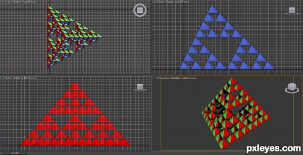 Creation of The Sierpinski Tetrahedron: Step 5