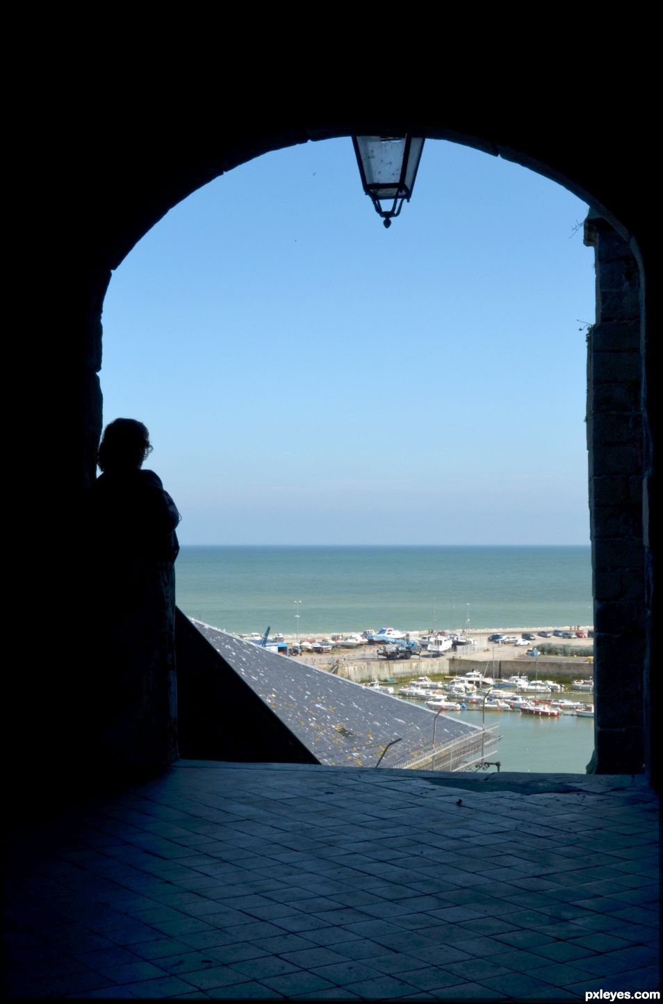 View on the harbor