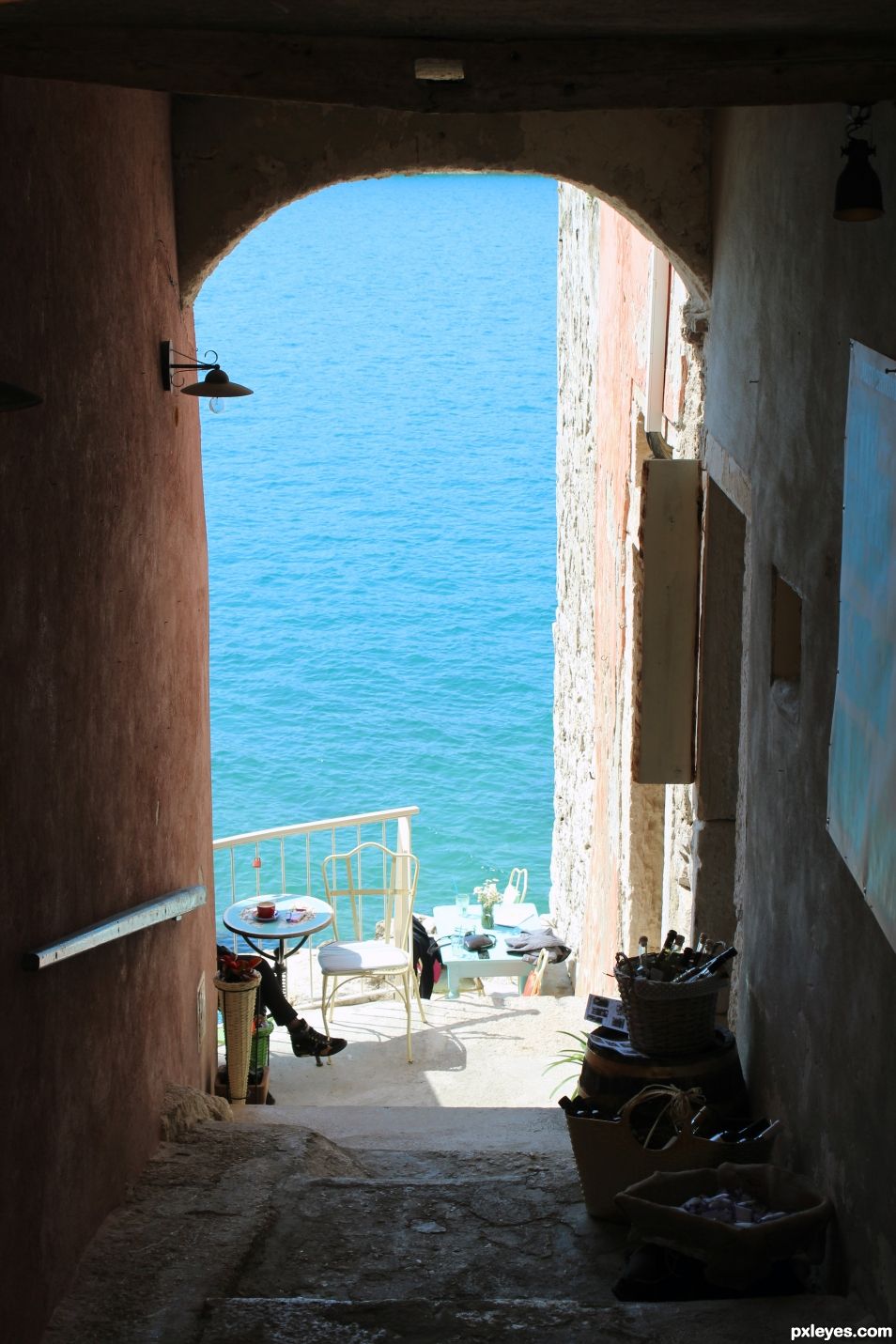 A glimpse of a foot, Rovinj, Croatia