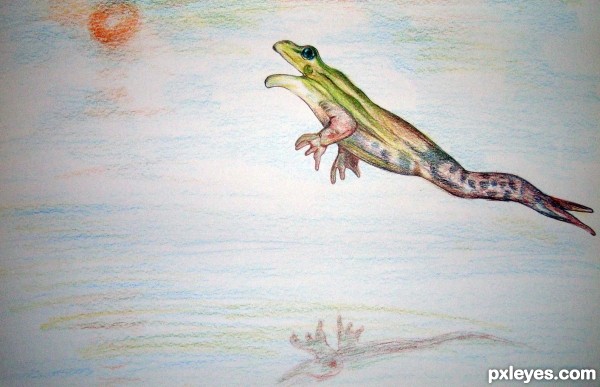 Creation of jumping frog: Final Result