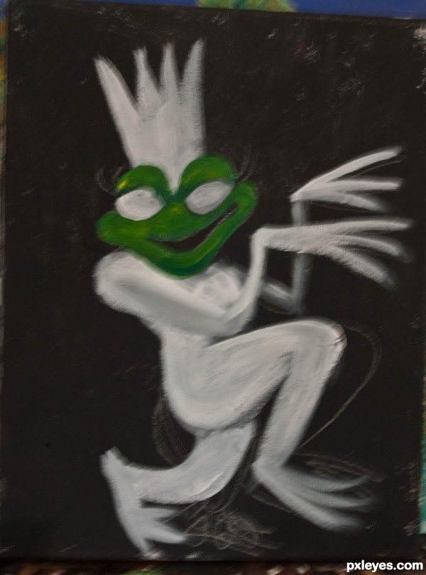 Creation of Lady Frog Ga: Step 1