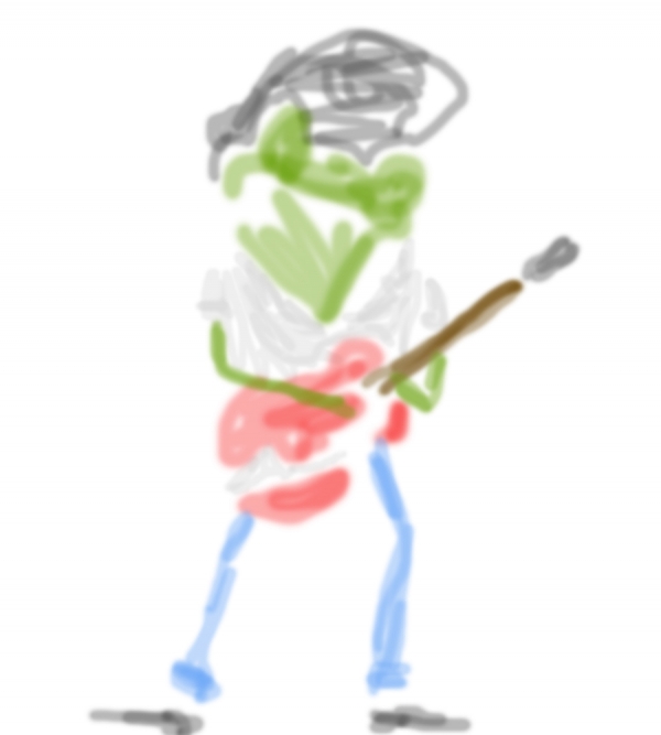 Creation of 50's Frog: Step 2
