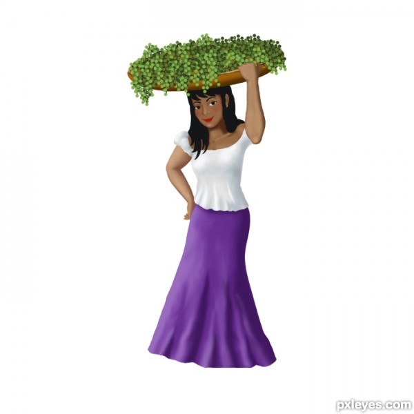 Creation of Fancy Hat Grapes: Step 3