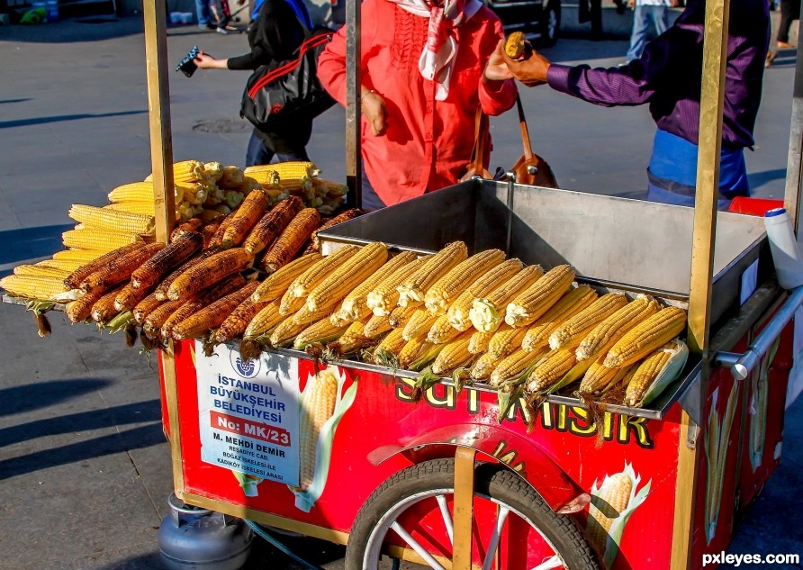 Selling an ear of corn