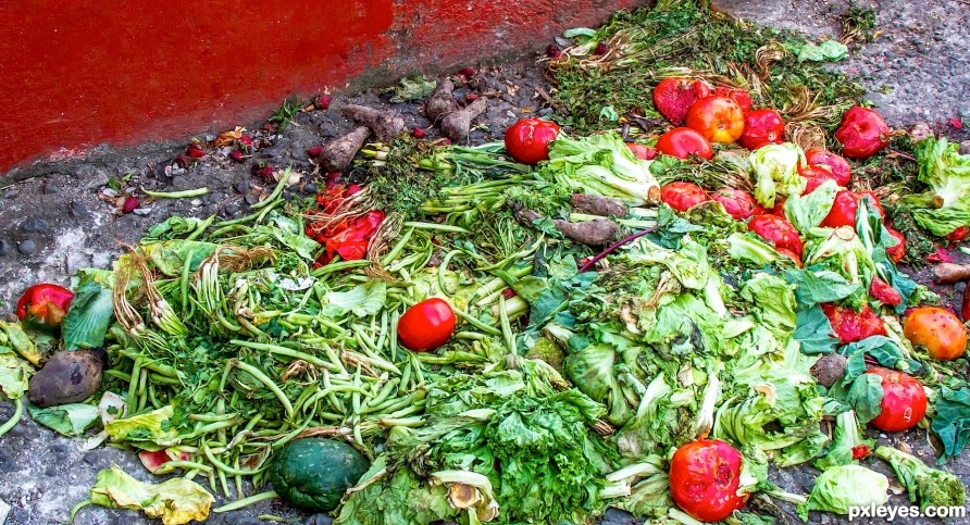 rotten veggies for critters