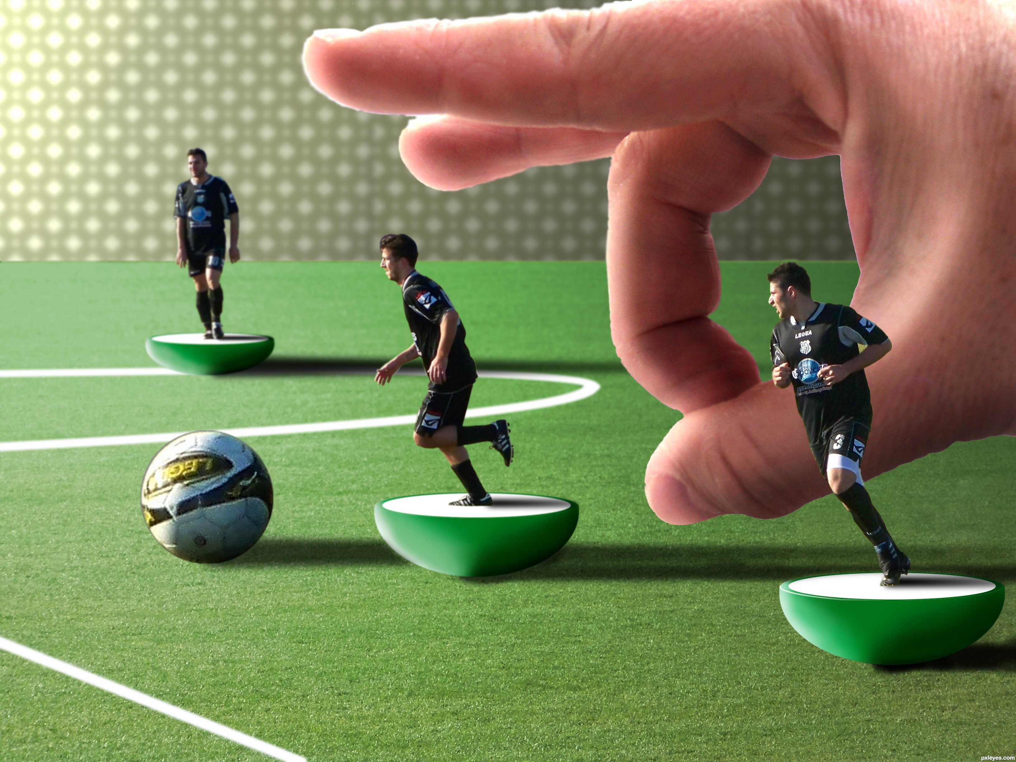 Subbuteo picture, by r1k3r for: full attack photoshop contest 