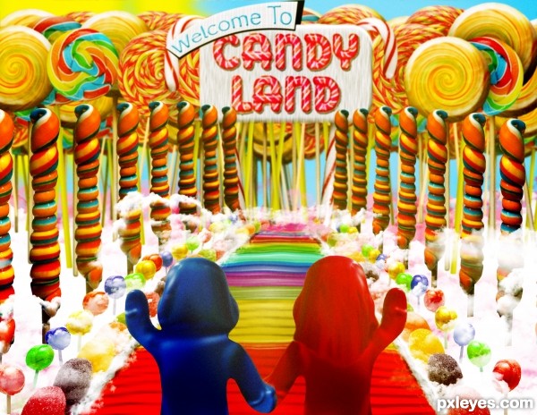 Creation of Welcome to Candy Land: Final Result