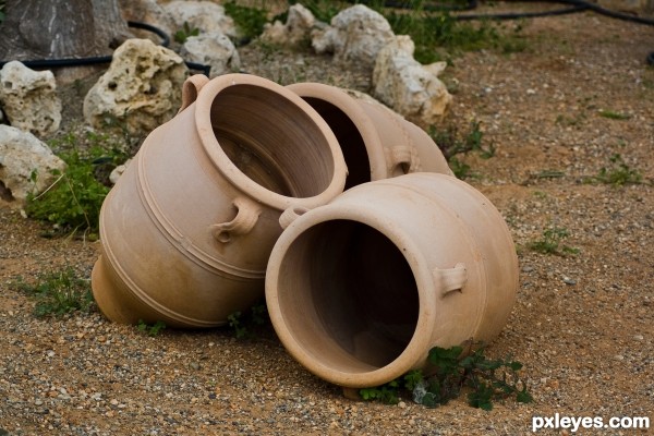 three pots