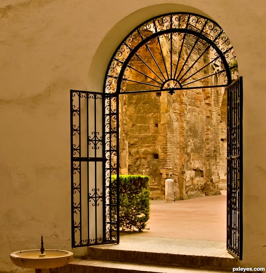 Gate Into the courtyard