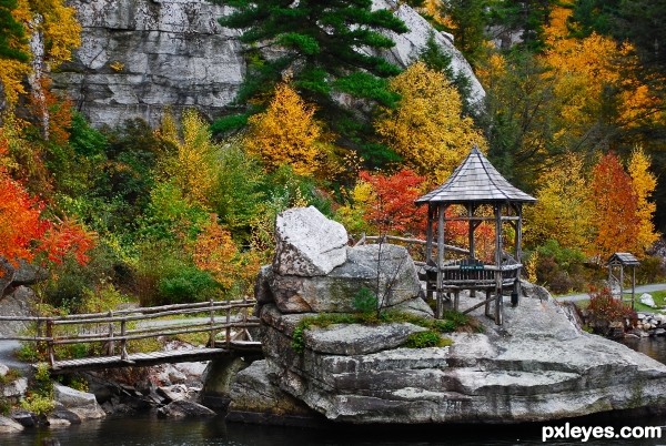 autumn gazebo