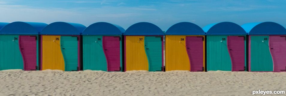 Beach cabins, Dunkerque