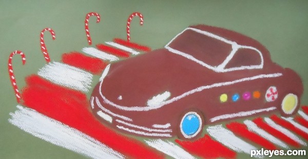 Creation of Cruisin' Down Candy Cane Lane: Final Result
