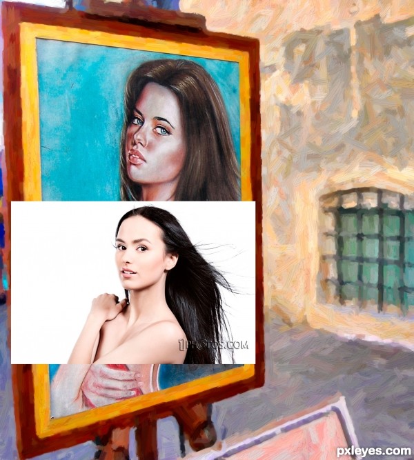 Creation of realistic portrait: Step 2