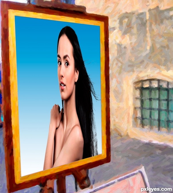 Creation of realistic portrait: Step 5