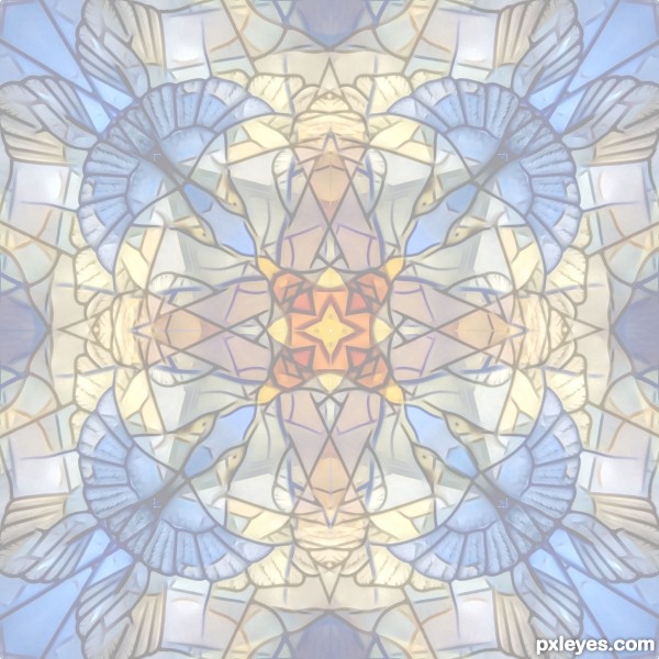 Creation of through my kaleidoscope eyes: Step 2